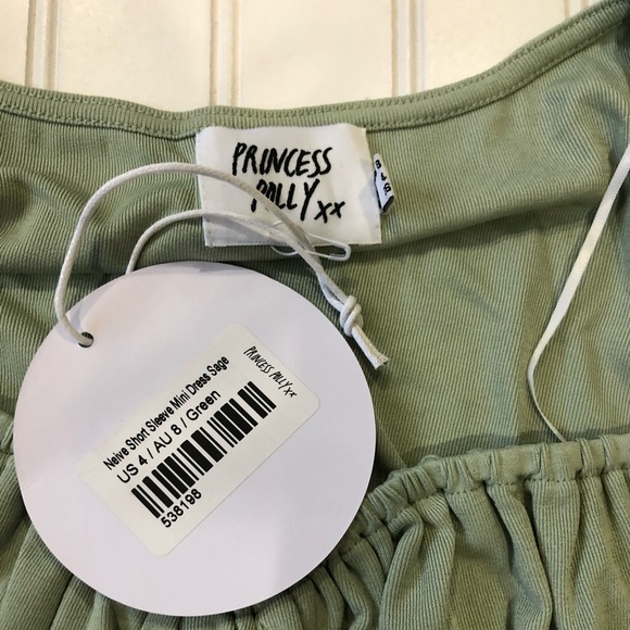 Brand new sage green princess Polly dress - Picture 2 of 3